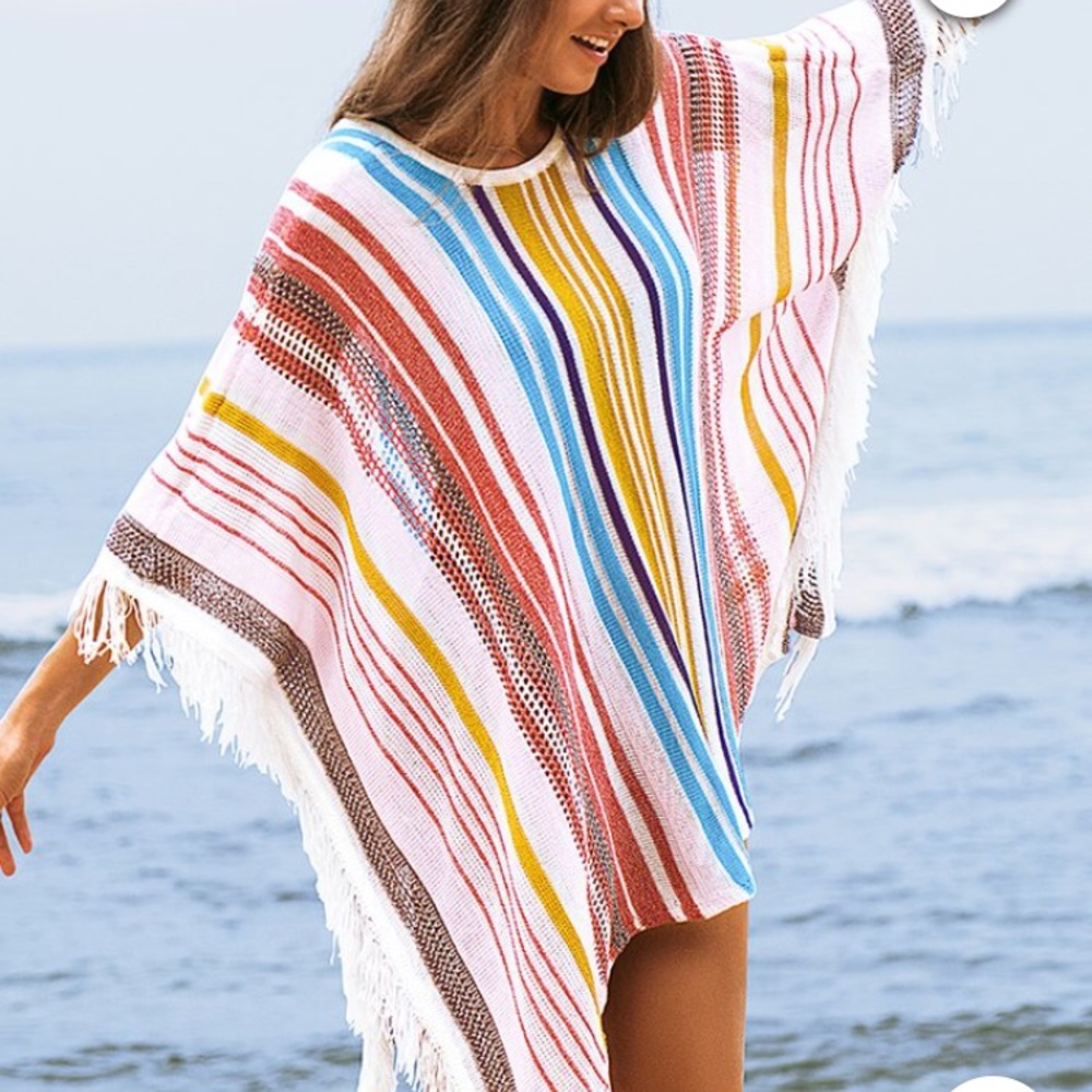 NWT Colorful square coverup by Cupshe
